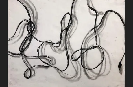 Charcoal drawing by Ava Harper
