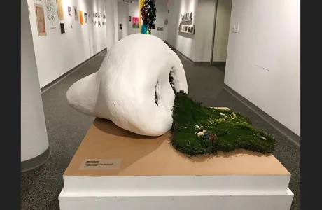 sculpture, "Who Nose?" by Sarah Erickson