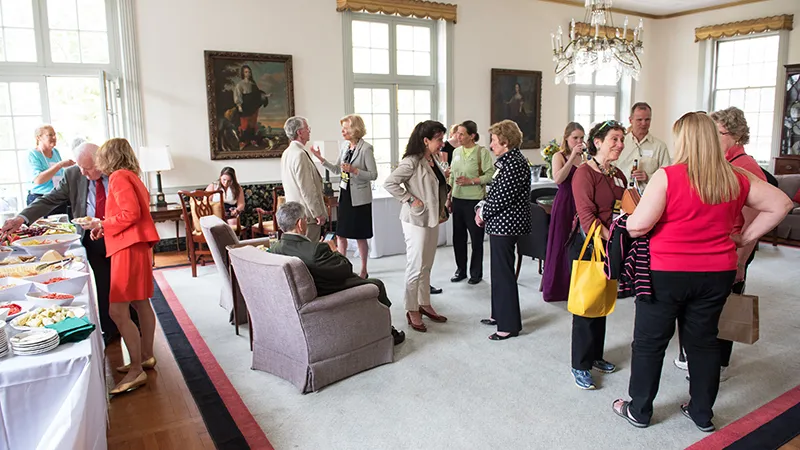 Alumnae House living room reception